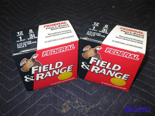 50 rounds of Federal 12 ga, 8 shot...