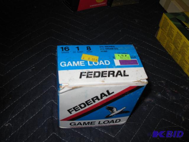 25 rounds of Federal 16 gauge, 8 shot...