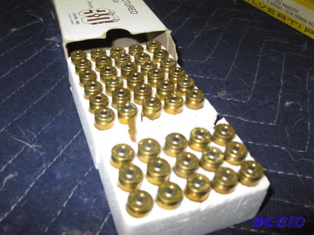 45 rounds of 9mm Luger ammo, brass...