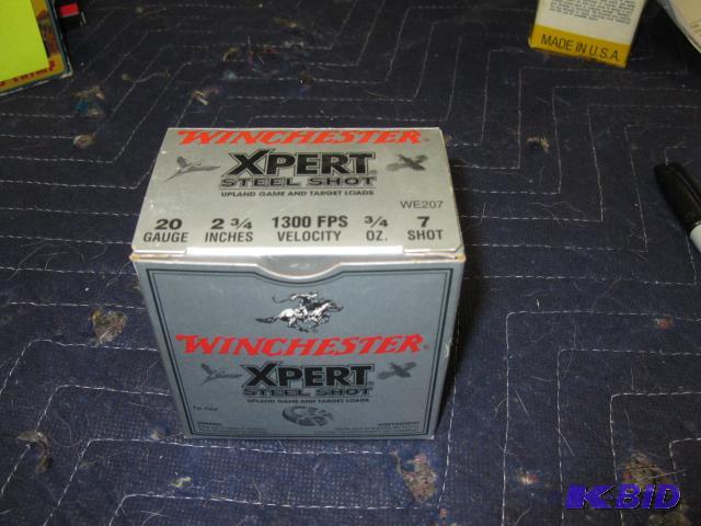 25 rounds of Winchester 20 gauge ammo, 2-34 ...