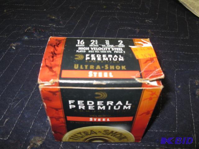 24 rounds of Federal 16 ga, 2 shot...
