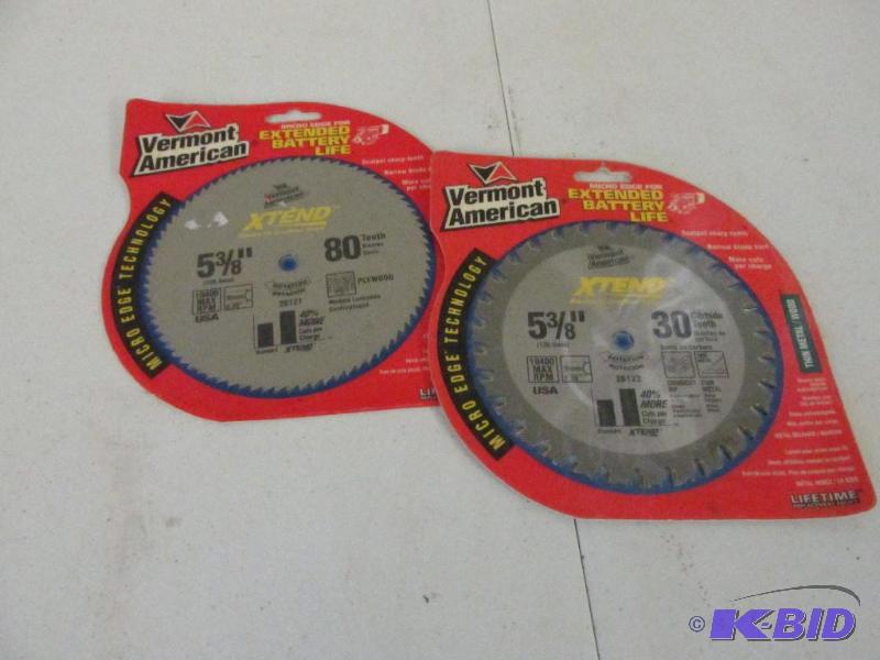 lot 110 image: Two 5 38 Saw Blades New