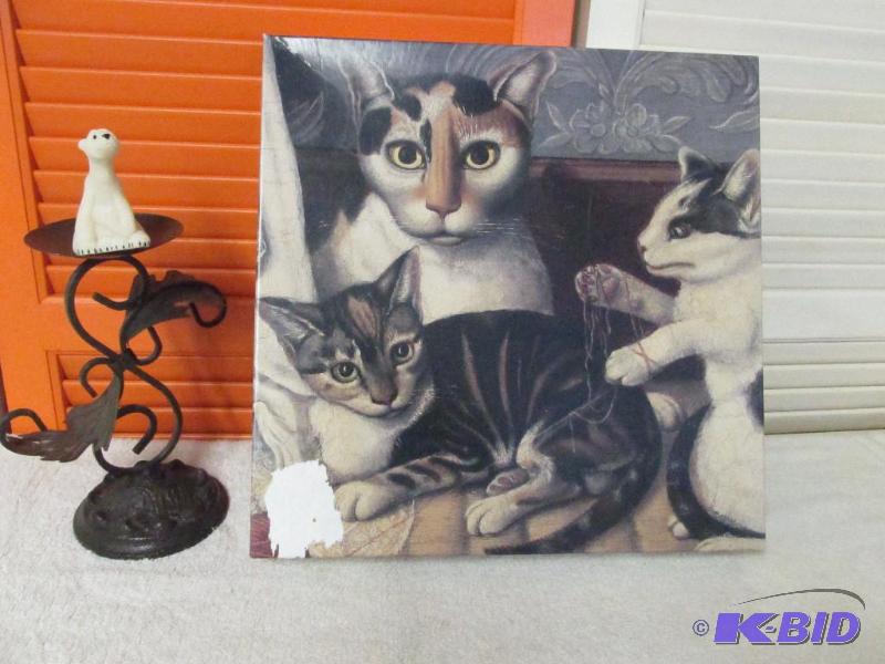 lot 133 image: Cat Puzzle, Polar Bear and Candle Holder