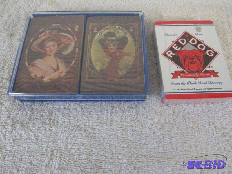 lot 144 image: Olympia and Red Bull Playing Cards New in Box