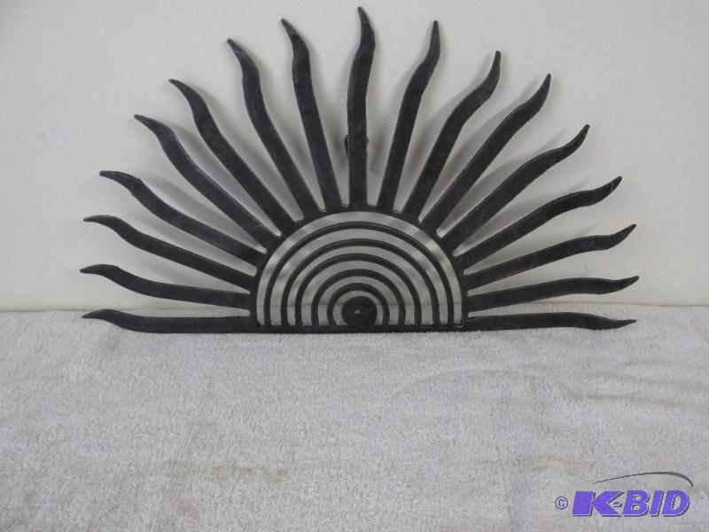 lot 149 image: Heavy Metal Sun Burst Wall Hanging
