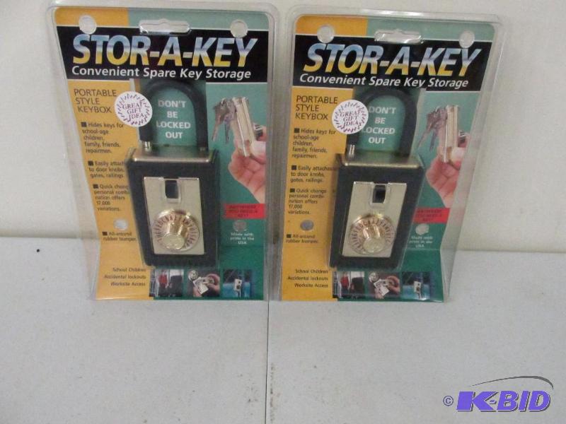 lot 45 image: 2 packages - brand new Stor-A-Key