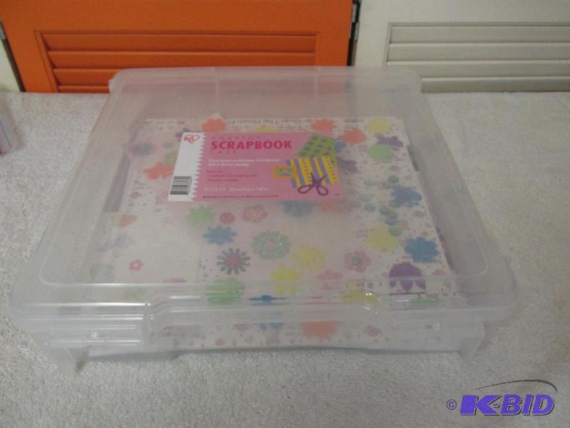 lot 66 image: Snaptop Scrapbook Case - Brand New with Scrapbooking Paper