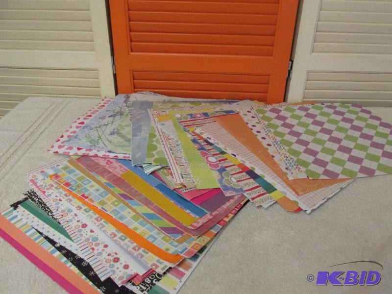 lot 67 image: Scrapbooking 12 X 12 Paper - nearly 1 12 of paper
