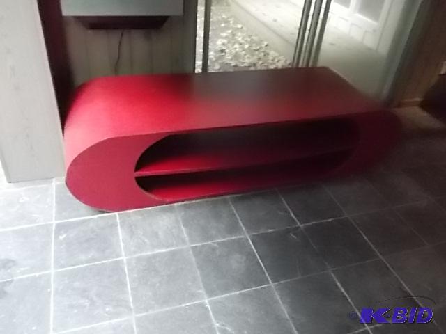 Unique Red Laminate Table 77x25x18...