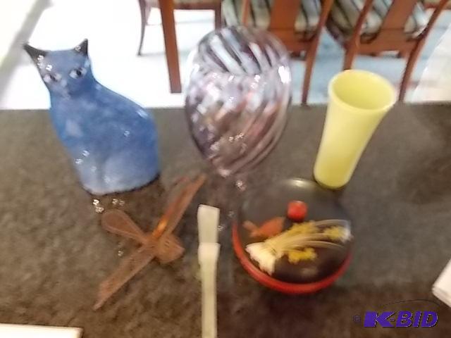 Lot Of Frames Vases, Round Trinket Box...