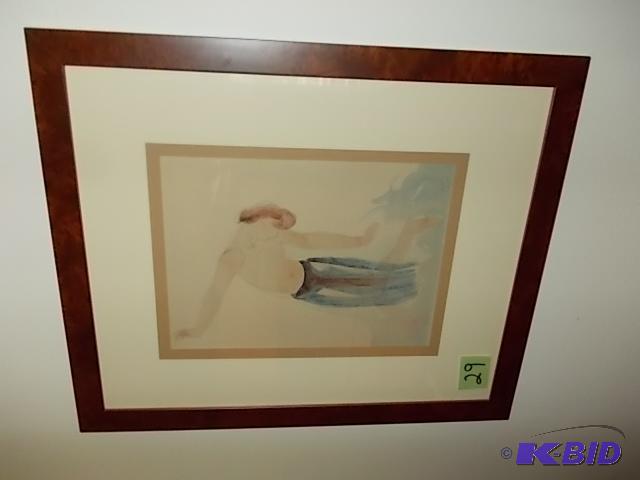 Framed Art&nbsp17x20 Signed By Artist (Bodin...