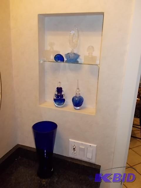 Blue Art Glass Vase, Collection Of&nbspBlue ...