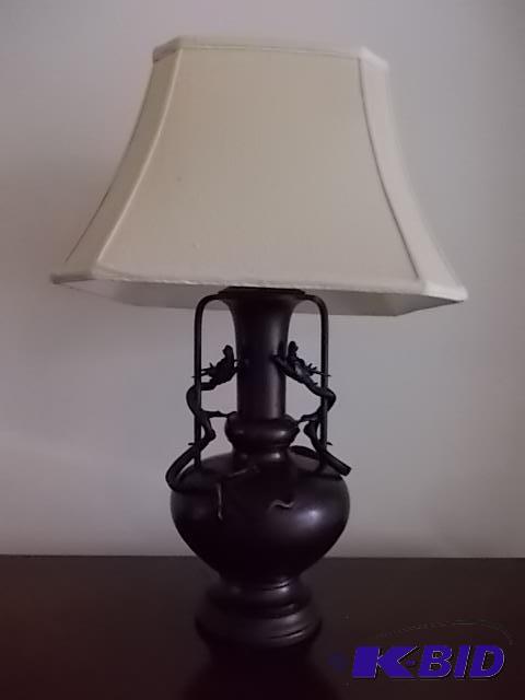 28&quot Metal Lamp With Dragon Detail...