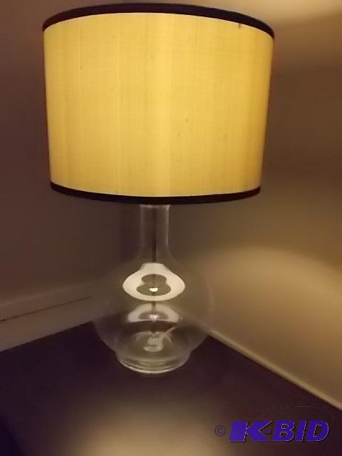 24&quot Glass Lamp With Shade...