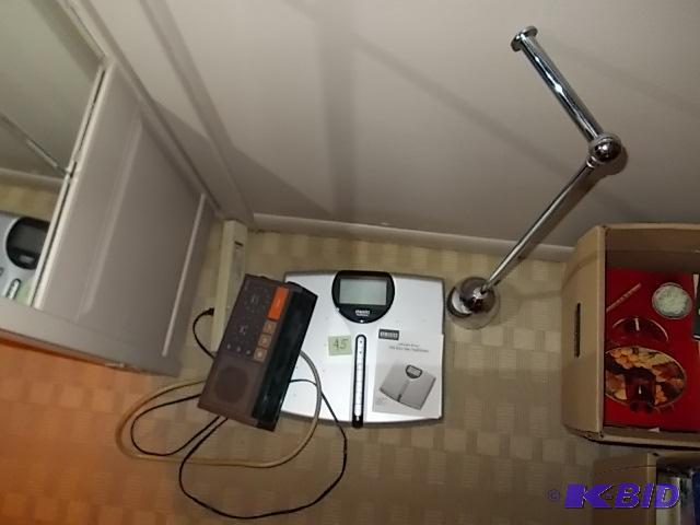 Bathroom Scale, TP Holder, Alarm Clock Radio,...
