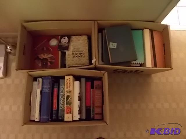 3-Boxes Of Cook Books &amp Kitchen Related...