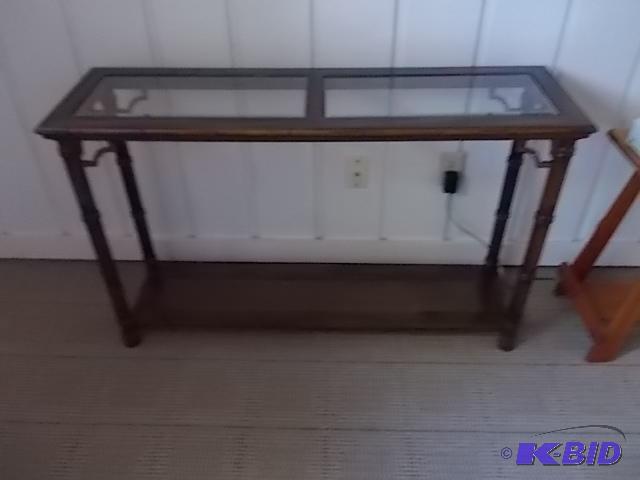 Glass Top Sofa Table 46x14x28...