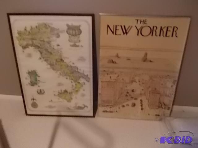 2-Framed Posters (Wines Of Italy, New York)...