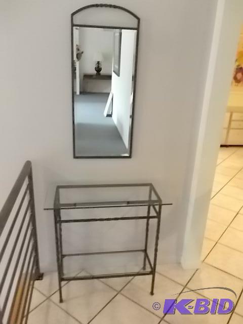 2-Piece Metal&nbspTable &amp Mirror Set (Mi...