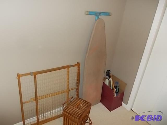 Wood Gate, Wicker Picnic Basket, Ironing Boar...
