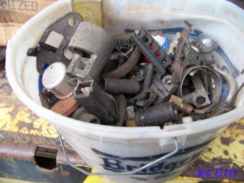 Pail of nuts and bolts