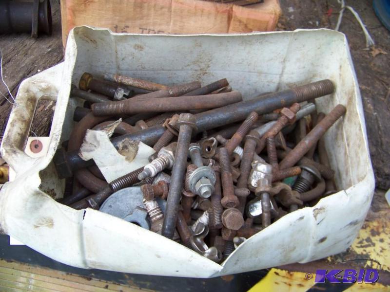 Tub of large bolts