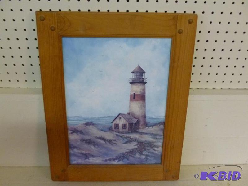 Sherry Maatane - Lighthouse solid wood framed...