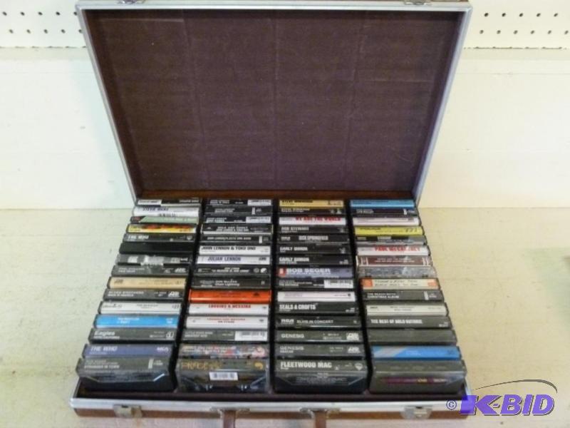 Large lot of 60 collectible cassette tapes, B...