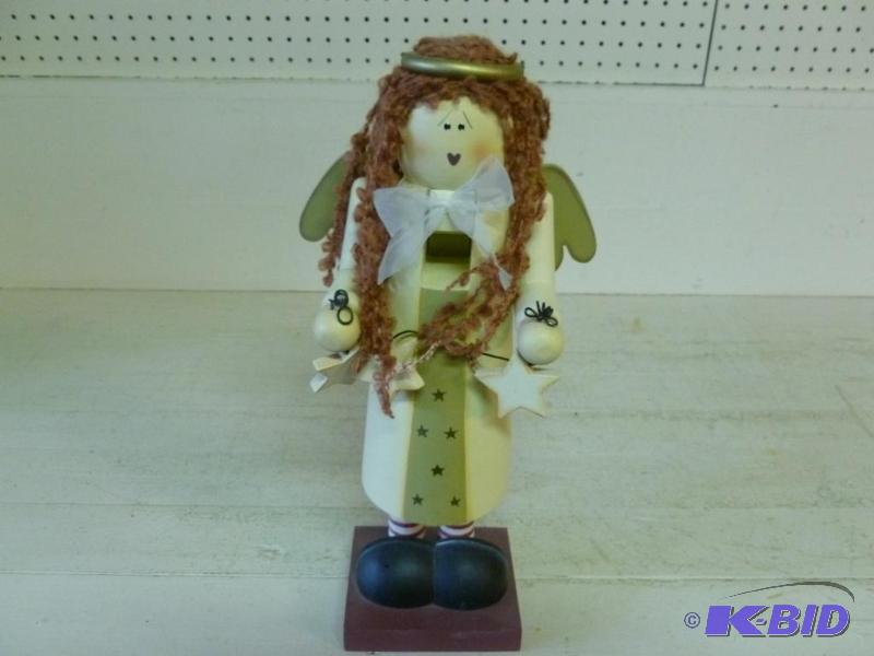 Large Gottschalks wooden angel nutcracker tha...