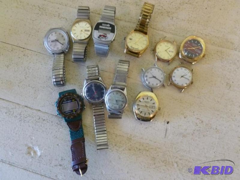 Large lot of wrist watches that includes a Ju...