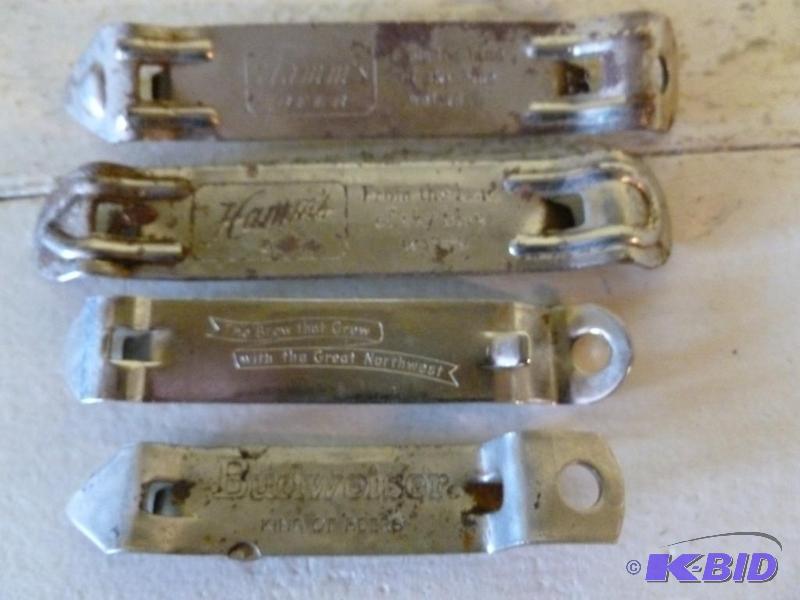 Lot of four vintage beer bottle openers that ...