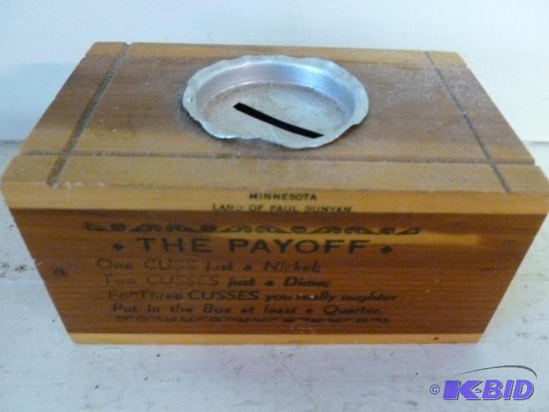 Vintage Minnesota Land Of Paul Bunyan cedar w...