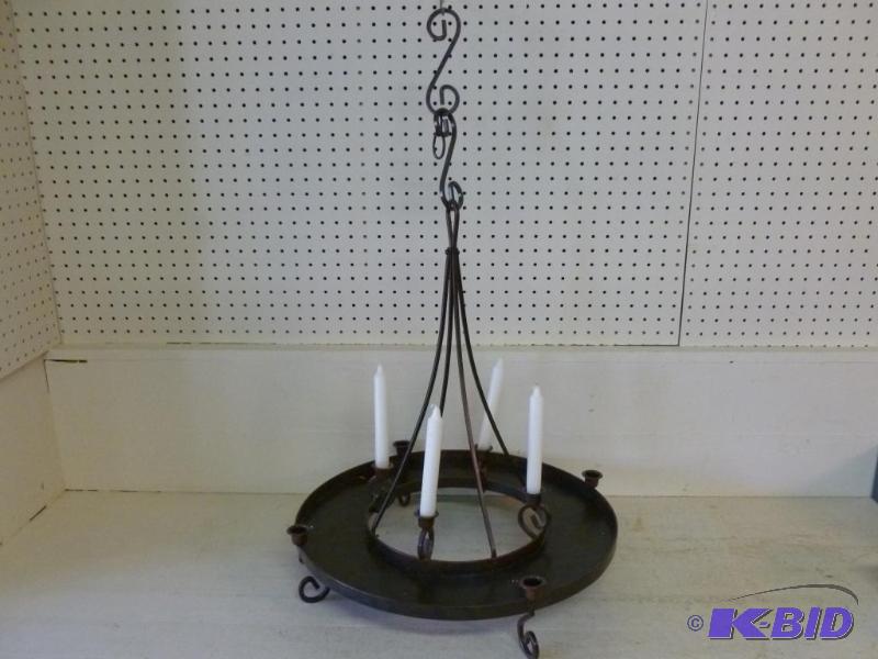 Large heavy gage metal eight pod hanging cand...
