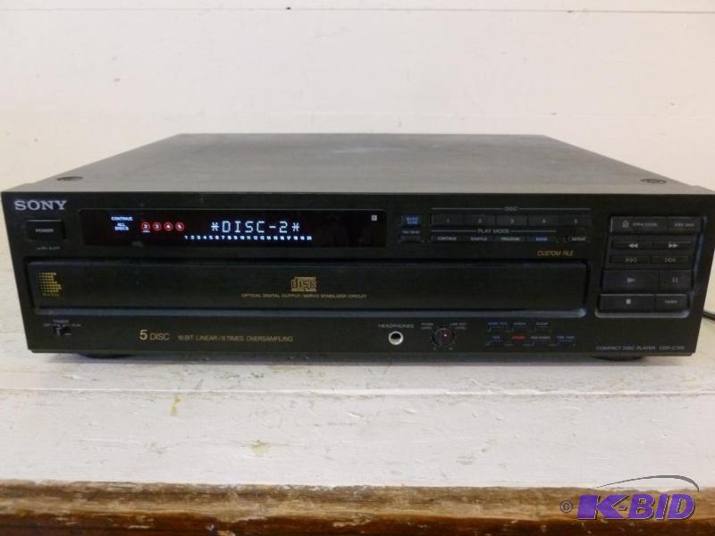 Sony compact disc player model CDP-C705, hold...