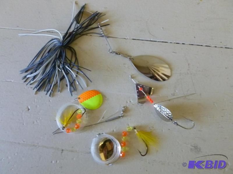 Lot of four spinner type fishing baits....