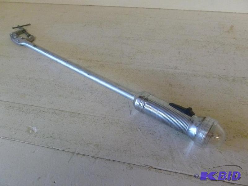 Vintage aluminum clamp on boat light, measure...