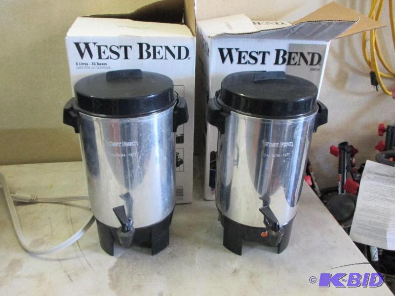 2 West Bend coffee pots...