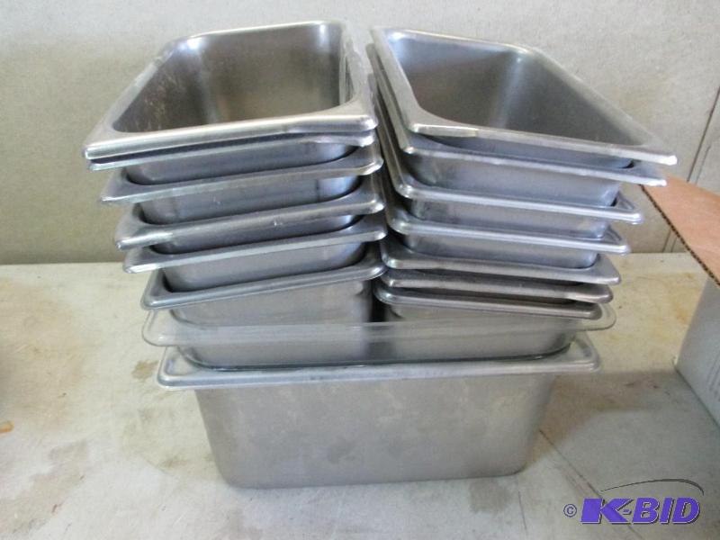 misc stainless steel containers...