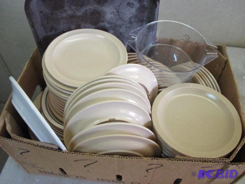 box of plates...
