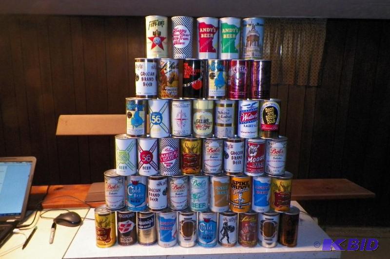 lot 10 image: Lot of 45 Sealed Empty Beer Cans