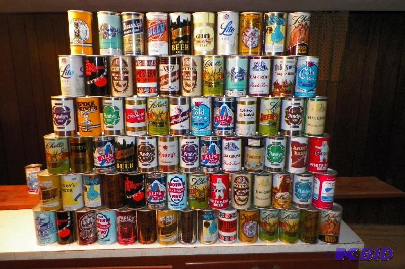 lot 135 image: Sealed Empty Beer Can Lot