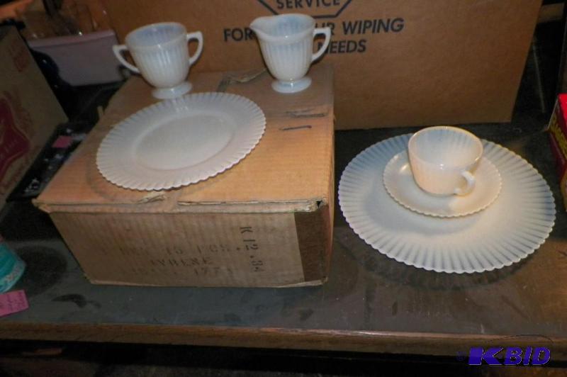 lot 14 image: Another Rare find.  15 piece set of Ivrene Dishes.  Complete- Never Used IN ORIGINAL BOX.