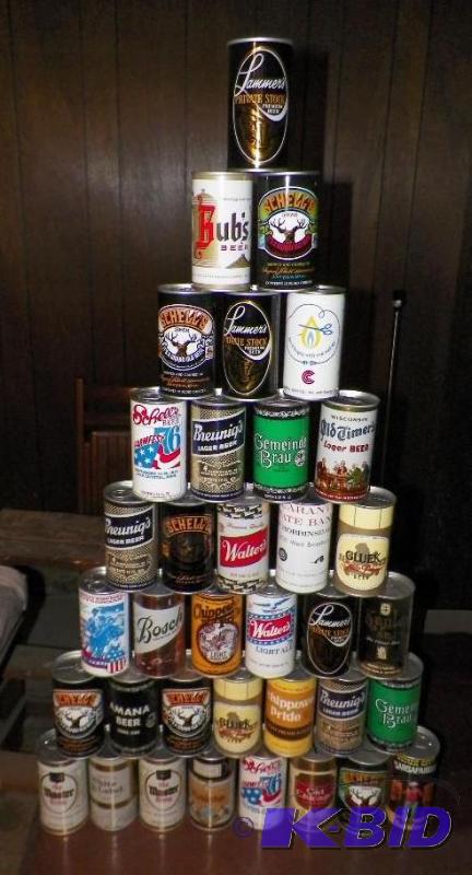 lot 15 image: 36 Beer Cans made as banks