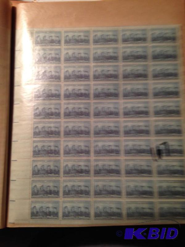 lot 167 image: Sheet of 1953 3 cent stamps Women In Armed Services