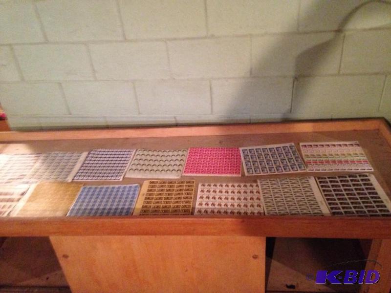 lot 180 image: 16 Full Sheets of Old Stamps $74.50 in postage