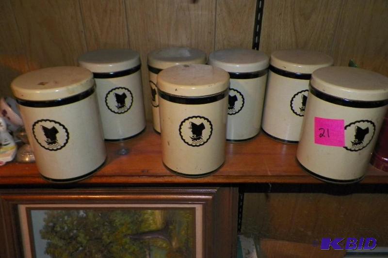 lot 21 image: Set of 7 Canisters