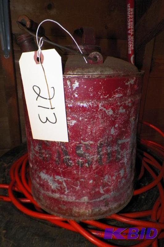 lot 213 image: Antique Gas Can