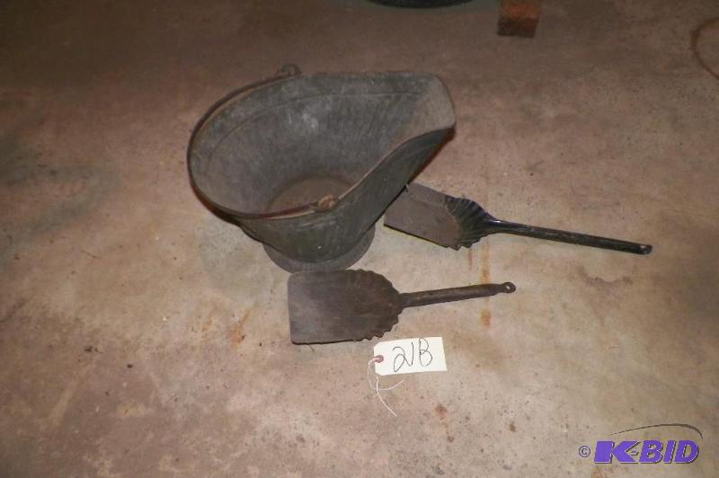 lot 218 image: Ash Holder with 2 Shovels