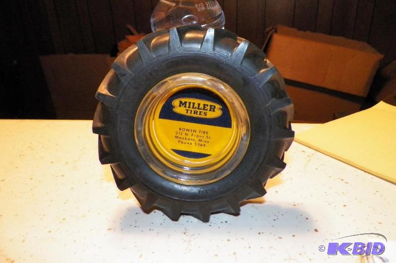 lot 23 image: Miller Motors Mankato Advertising Ashtray with Tire