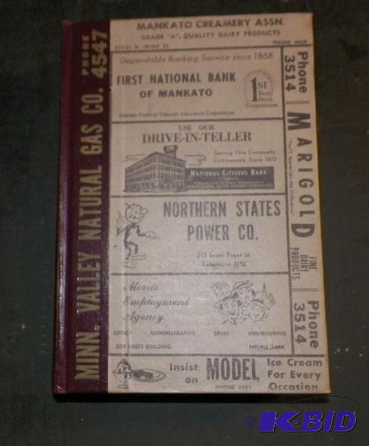 lot 247 image: 1955 Polk Mankato Phone  GREAT ADVERTISING